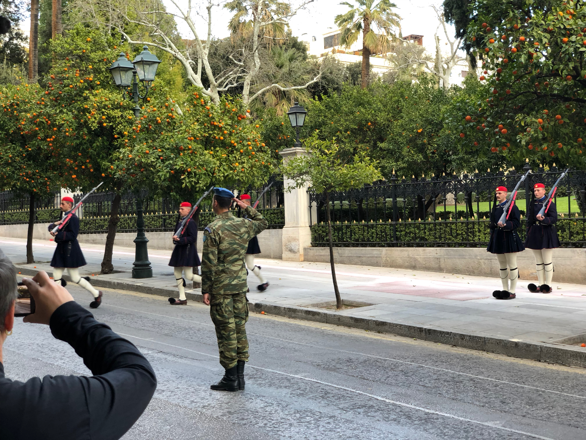 And also stumbled on the changing of the presidential guard. Super cool.