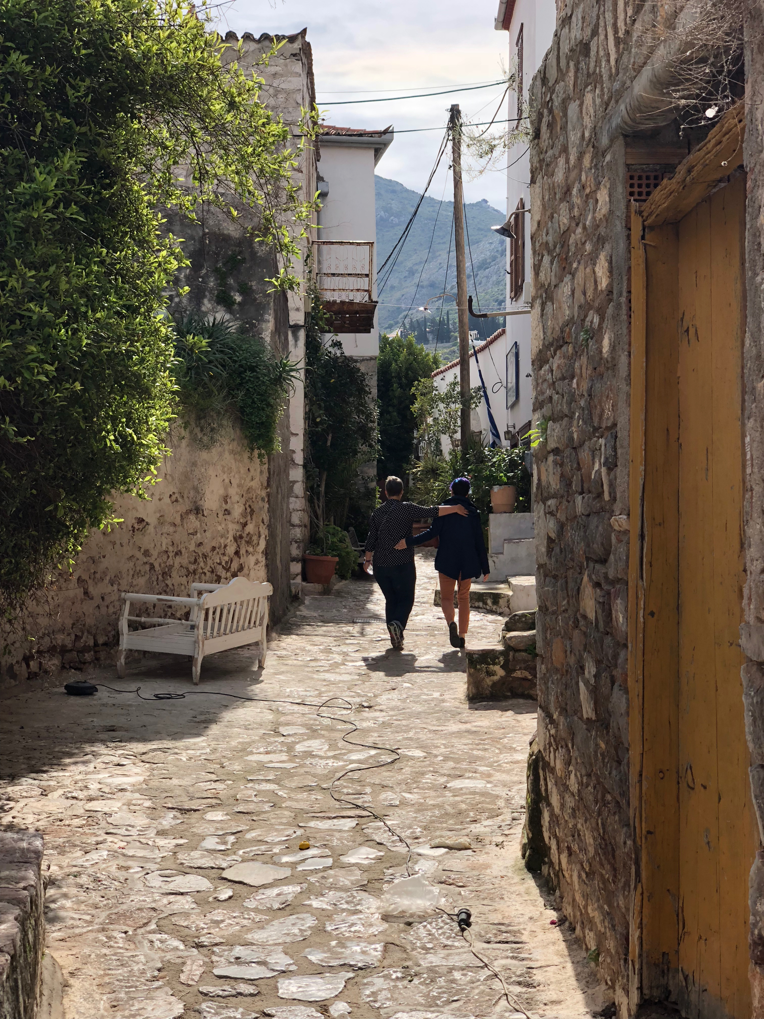 Lazy morning walking around Hydra Town.