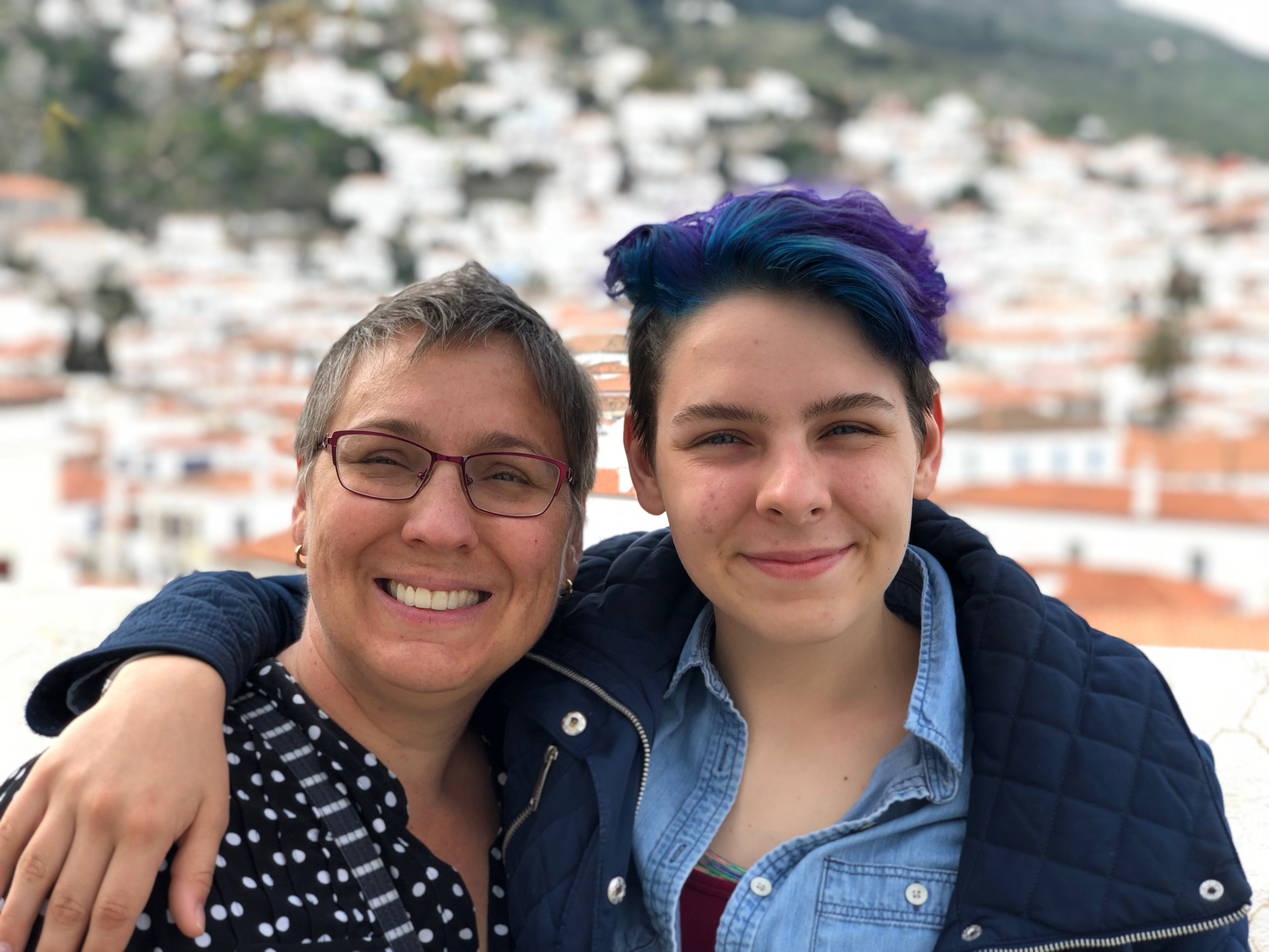 We walked up up up the windy streets to get a view of the town.