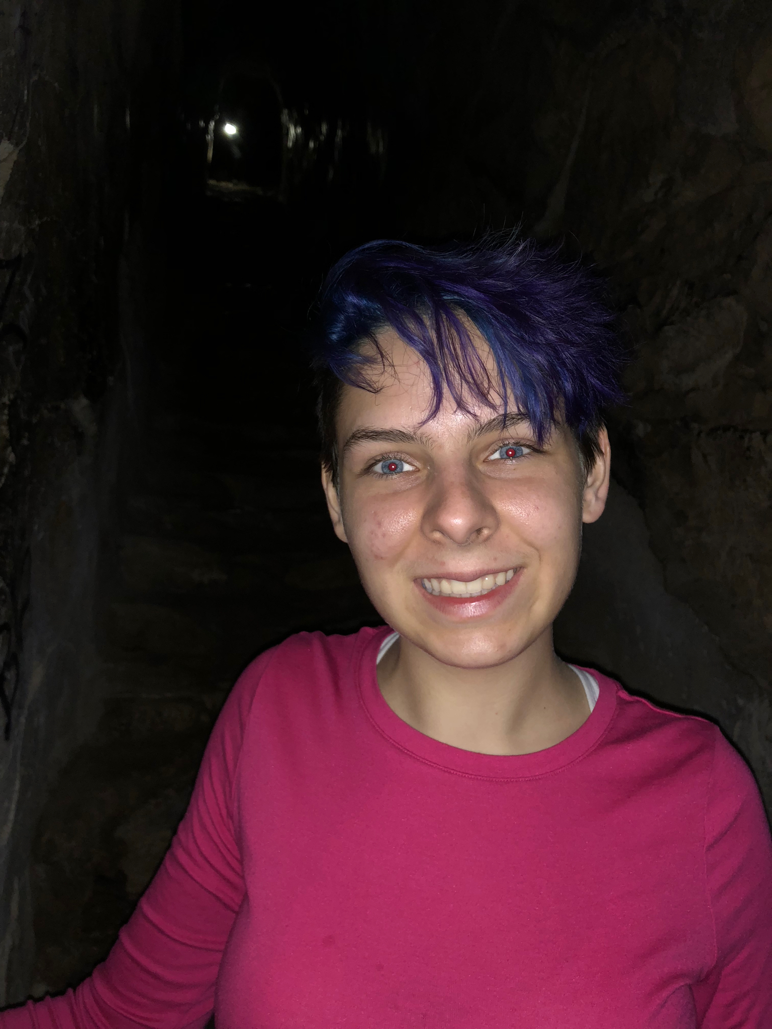 Sophie at the bottom of the citadel cistern steps. I’m honestly shocked this thing exists. A long passage through the city walls (with corbeled stone ceiling) plunges into a staircase straight into the mountain, tunneling through rock for 30 meters and terminating in a carved cistern which is in turn fed by underground clay pipes that bring water from a spring outside the citadel. This way they could have water indefinitely while under siege. I have no idea I how Bronze Age technology could make this.