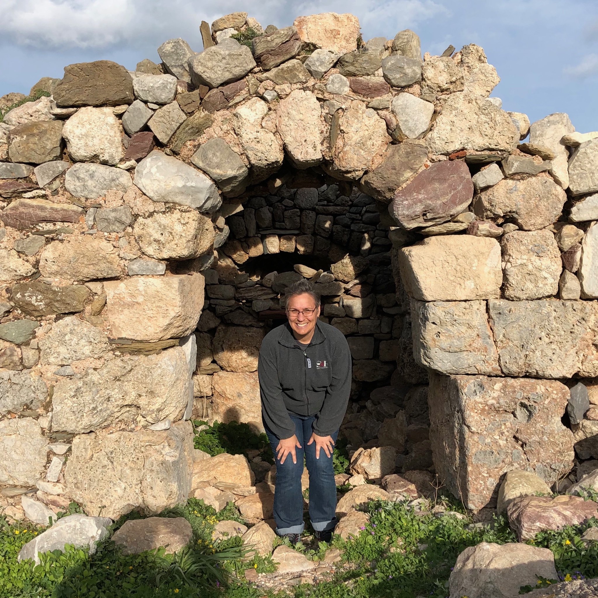 I have a picture just like this of Mamie at a stone-age fort in Ireland. But this is at the “Death Oracle” of Poseidon. I’m still trying to figure out exactly what that means but it has an inner chamber with an altar that was covered in recent offerings including wine, pictures, euro coins, and Costa Rican cash. Apparently it is a local tradition to make offerings to Poseidon here to earn his favor.