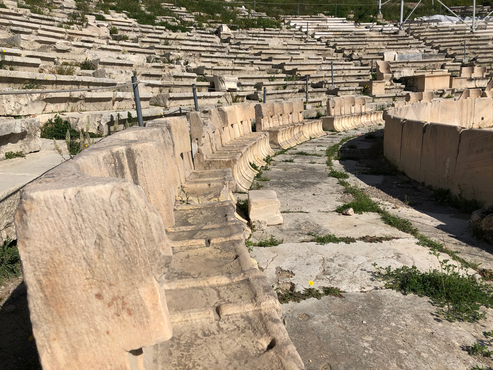 Look at all the little marble chairs!