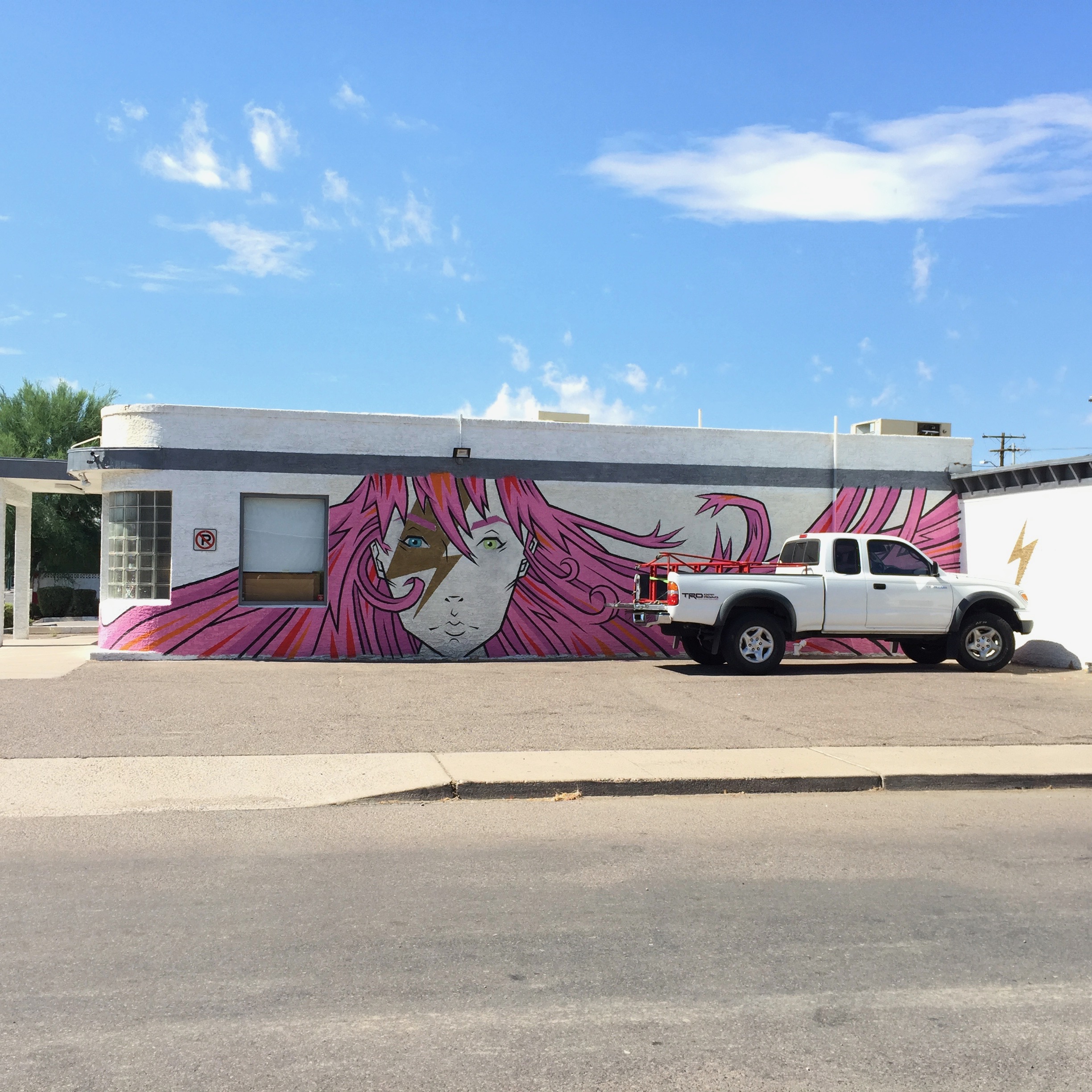 The truly outrageous hair salon on 7th Ave north of Osborn I think.