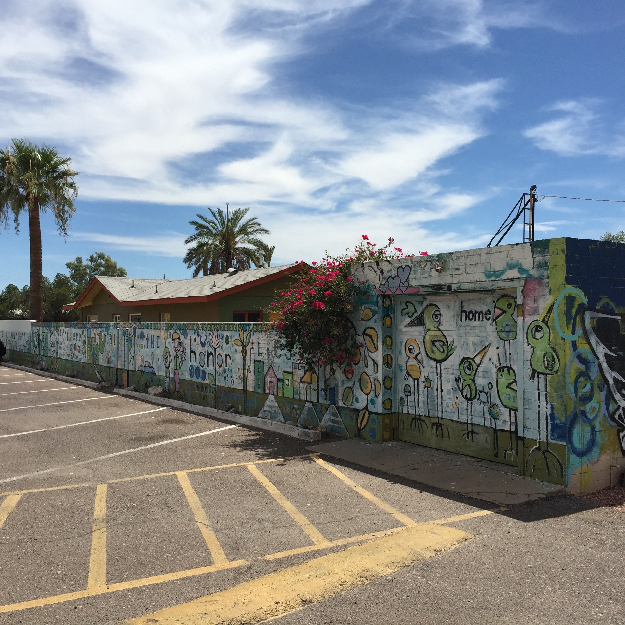 This is a charming wall near Barrio Cafe on 16th Street and Thomas.