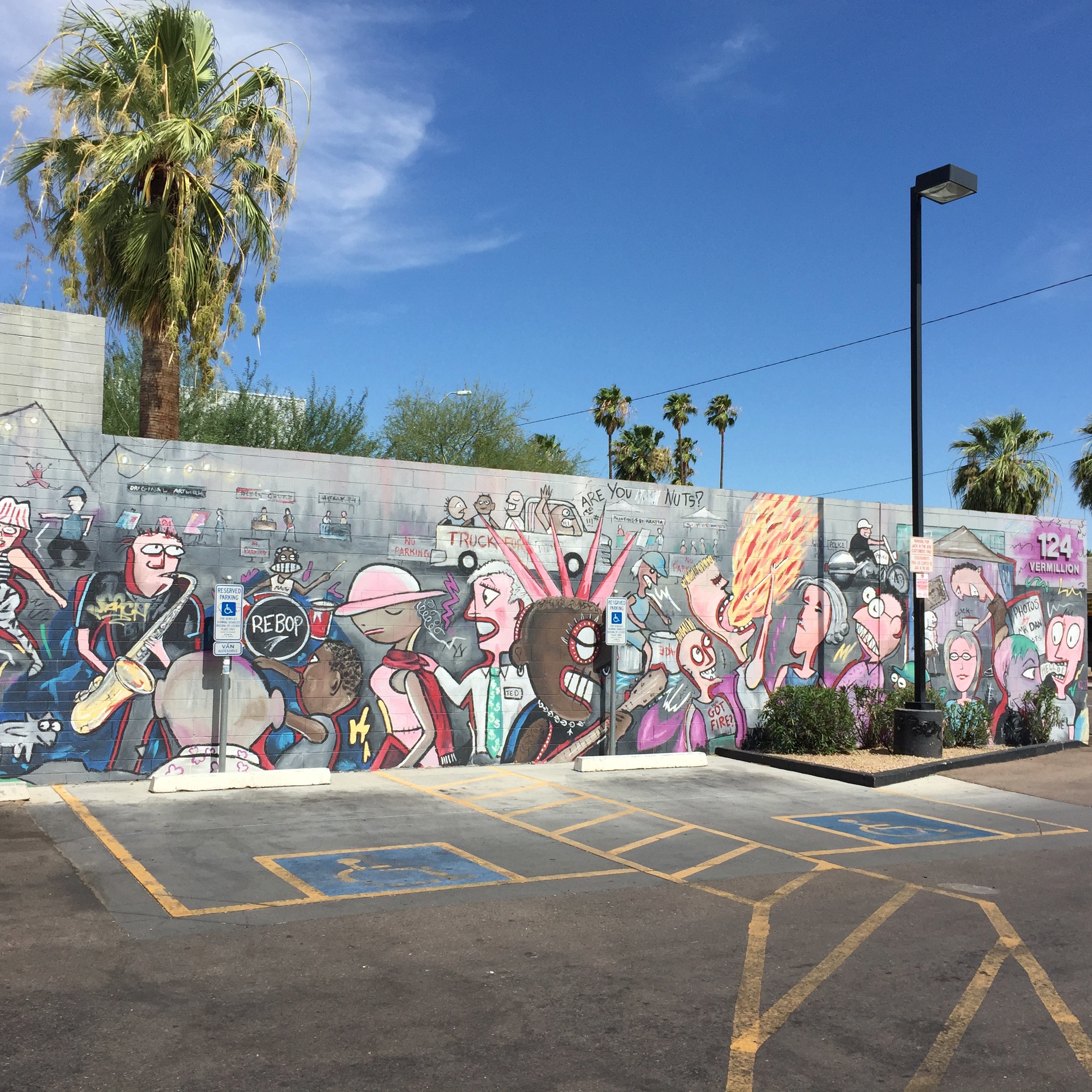 A celebration of weirdness in the Jack In The Box parking lot. I think on McDowel near 7th Ave. I don&rsquo;t remember exactly where.