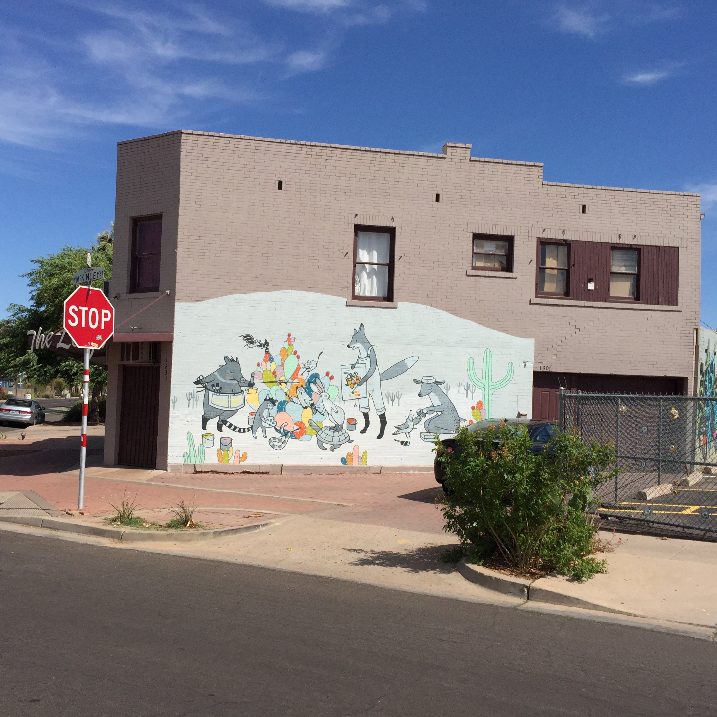 A studio on Grand north of Van Buren.