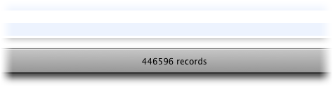 Screenshot of a portion of the bento window showing the total record count: 446,596.